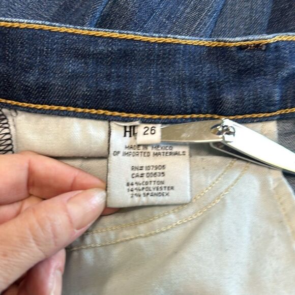 Hudson Krista Low-Rise Skinny Ankle Jeans Dark Blue Sz 26 - Picture 5 of 14